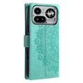 Nothing Phone (4a) Pro Mandala Etui med Pung med håndledsrem - mintgrøn