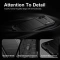 Nothing Phone (4b) Børstet TPU Cover - Karbonfiber