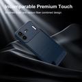Nothing Phone (4b) Børstet TPU Cover - Karbonfiber - blå
