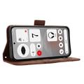 Nothing Phone (4b) Kortholder Pung Etui - Brun
