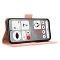 Nothing Phone (4b) Kortholder Pung Etui - Pink