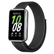 Samsung Galaxy Fit3 Nylonrem med Velcrolukning - Sort