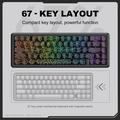 ONIKUMA G67 Magnetic Axis Kablet Mekanisk Tastatur med RGB-lys - Sort / Farverig