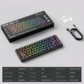 ONIKUMA G67 Magnetic Axis Kablet Mekanisk Tastatur med RGB-lys - Sort / Farverig