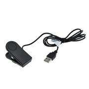 OTB USB-opladerkabel/datakabel til Garmin Forerunner 230/235/630/735XT, Approach G10/S20, vivomove HR - 1m - Sort