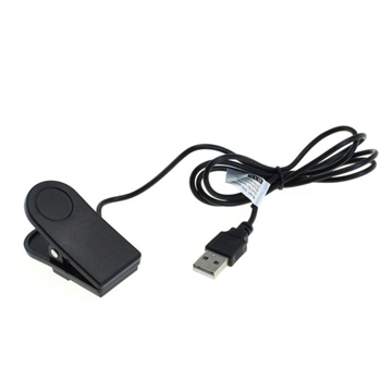 OTB USB-opladerkabel/datakabel til Garmin Forerunner 230/235/630/735XT, Approach G10/S20, vivomove HR - 1m - Sort