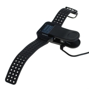 OTB USB-opladerkabel/datakabel til Garmin Forerunner 230/235/630/735XT, Approach G10/S20, vivomove HR - 1m - Sort