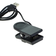 OTB USB-opladerkabel/datakabel til Garmin Forerunner 230/235/630/735XT, Approach G10/S20, vivomove HR - 1m - Sort