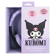 OTL Technologies Kuromi Børnehovedtelefoner med ledning - lydbegrænset til 85dB - sort / lilla
