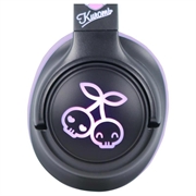 OTL Technologies Kuromi LED-belyste trådløse on-ear-hovedtelefoner - Sort / Lilla