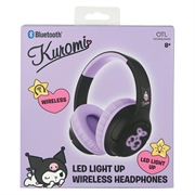OTL Technologies Kuromi LED-belyste trådløse on-ear-hovedtelefoner - Sort / Lilla