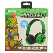 OTL Technologies Minecraft Creeper trådløse hovedtelefoner til børn - grøn