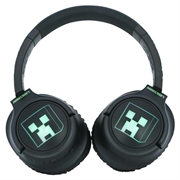 OTL Technologies Minecraft Creeper LED-lysende trådløse hovedtelefoner - sort / grøn