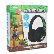 OTL Technologies Minecraft Creeper LED-lysende trådløse hovedtelefoner - sort / grøn