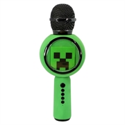 OTL Technologies Minecraft Creeper PopSing LED-oplyst trådløs karaokemikrofon
