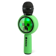 OTL Technologies Minecraft Creeper PopSing LED-oplyst trådløs karaokemikrofon