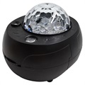 Ocean Wave Natlampe med Bluetooth-højtaler - Sort