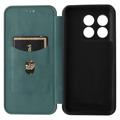 OnePlus 10T/Ace Pro Flip Cover - Karbonfiber - Grøn