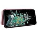 OnePlus 10T/Ace Pro Flip Cover - Karbonfiber - Rødguld