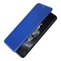 OnePlus 12 Flip Cover - Karbonfiber - Blå
