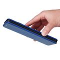 OnePlus 12 Flip Cover - Karbonfiber - Blå
