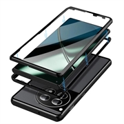 OnePlus 12 Magnetisk Cover med Hærdet Glas - Sort