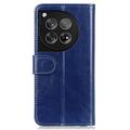 OnePlus 12 Pung Taske med Magnetisk Lukning - Blå