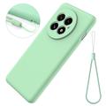 OnePlus 13 Flydende silikone cover med håndrem - grøn