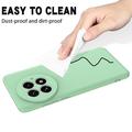 OnePlus 13 Flydende silikone cover med håndrem - grøn