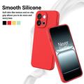OnePlus 13T/13s Flydende silikone cover med håndrem - rød