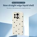 OnePlus 15 Slim TPU-cover med hjertemønster - hvid / sort