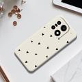 OnePlus 15 Slim TPU-cover med hjertemønster - hvid / sort