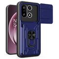 OnePlus 15 Roterende Ring Hybrid Cover med Kameraskjold - Blå