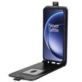OnePlus 15 Vertikal Flip Etui med Kortholder - Sort
