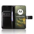 Motorola Edge 70 Pung Etui med Stativ - sort