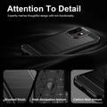 OnePlus 15T Børstet TPU Cover - Karbonfiber - Sort