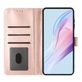 OnePlus 15T Pung Etui med Prikket Mønster - Pink