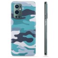 OnePlus 9 Pro TPU Cover - Blå Camouflage