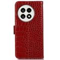 OnePlus Ace 5/5 Pro/13R Crocodile Series Læderpung med RFID - Rød