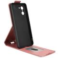 OnePlus Ace 5 Racing/Nord CE5 lodret flip-etui med stativ - rosaguld