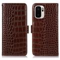 OnePlus Ace 6 Ultra Crocodile Series Læderpung med RFID - Brun