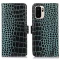 OnePlus Ace 6 Ultra Crocodile Series Læderpung med RFID - Grøn