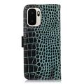 OnePlus Ace 6 Ultra Crocodile Series Læderpung med RFID - Grøn