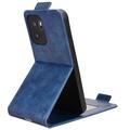 OnePlus Ace 6 Ultra lodret flip-etui med stativ - mørkeblå