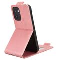 OnePlus Ace 6 Ultra lodret flip-etui med stativ - rosaguld