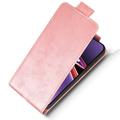 OnePlus Ace 6 Ultra lodret flip-etui med stativ - rosaguld