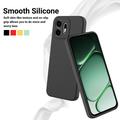OnePlus N6 Flydende silikone cover med håndrem - Sort