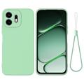 OnePlus N6 Flydende silikone cover med håndrem - Grøn