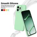 OnePlus N6 Flydende silikone cover med håndrem - Grøn