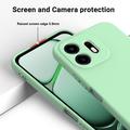 OnePlus N6 Flydende silikone cover med håndrem - Grøn